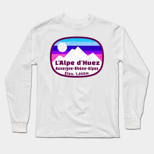 Ski Alpe d'Huez France Skiing Winter Sports Snowboarding Auvergne-Rhône-Alpes Long Sleeve T-Shirt